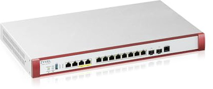 Zyxel USGFLEX700H Firewall | 500 Benutzer PoE+ | 1 Jahr Gold Security Pack | 2x 2.5GbE + 8x GbE + 2x SFP+ + 2x 10GbE PoE+, 15 Gbps SPI, Sicherheit mit IPSec/SSL VPN, UTM