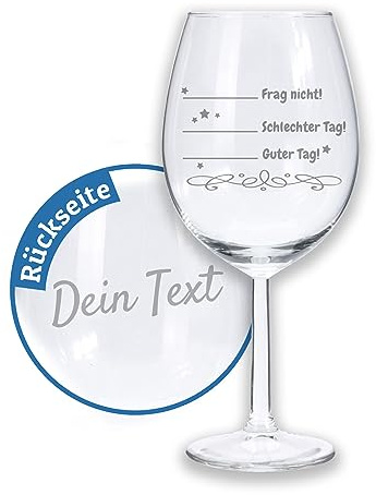 LALALO Rotweinglas Sternendekor mit Gravur, personalisiert mit Namen Wunschname Wunschtext, Geschenk für Arbeitskollegin Chefin Freundin Schwester, Geburtstag Weihnachten, Weinglas XL 580ml
