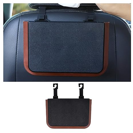 JNNJ Bote Basura Para Coches, Que Cuelga El Bote Basura Plegable Coche, Cubo Basura para Coche Portátil Universal, Bote Basuras para Coches Pequeño, Accesorios Coche