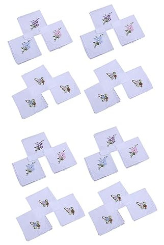 Alipis 2 Sets Stoffservietten Baumwollservietten Spitzenservietten-Set Hochzeitsservietten Druckservietten 12 Stück * 2