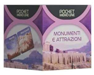 Cranio Creations - Pocket Memo Line - Sehenswürdigkeiten und Attraktionen, eine Neue Art zu Spielen und zu Lernen mit dem Memory, Ausgabe in Italienischer Sprache