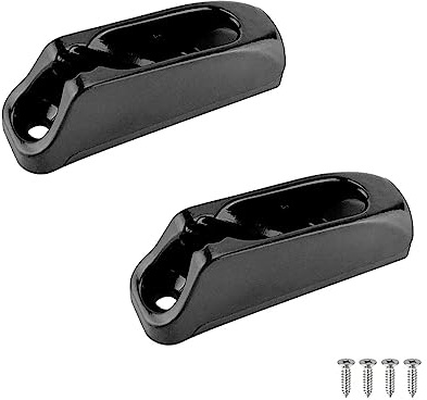 Zeizafa 2-piece/set Boat Jam Cleat Self-Lock Rope Black Nylon Clam Cleat Cord Tensioner Runner Canoeing Kayak Surfing Marine