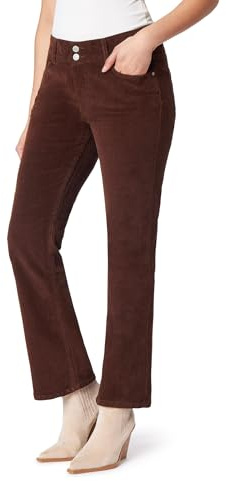 Angels Forever Young Women's Curvy Bootcut Mid-Rise Corduroy Pants (Available in Plus Size)