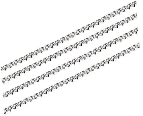 NUOBESTY Kristall-strass-kette Lang Zum Besatz Von Krallenketten Schmuck Nähen Basteln Diy Silber Strassgröße Glasdiamanten Und Messingkrallen Robust Und Langlebig