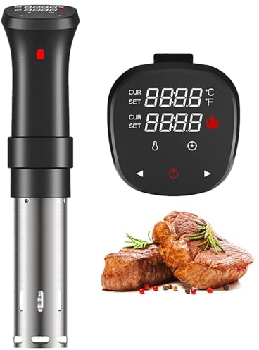 Olla Sous Vide de 1800 W, circulador de inmersión táctil LCD con Ipx7 resistente al agua, control de temperatura, máquina calentadora al vacío de cocción lenta de 25 °C a 99,5 °C