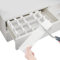 Dunkwckore 16 PCS Organisateur de Tiroir, Séparateurs de Tiroir, Organisateur Tiroir Vetement Réglables pour Sous-Vêtements, Chaussettes, Maquillage, Fournitures de Bureau, Cuisine Etc (Blanc)
