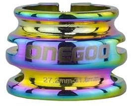 Sattelklemme 31,8 34,9mm Doppel Schicht Einstellbare Fahrrad Sattelstütze Klemme Aluminium Legierung MTB Rennrad Carbon Faser Sattelstütze Rohr Clip SattelstüTzenklemme(Oil Slick 27.2-31.8)