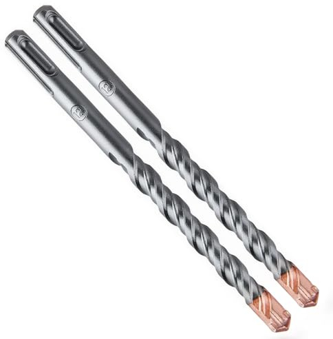 SUQIN Broca SDS Plus 12mm*160mm*2 Broca Hormigon-Broca Pared Cruzadas-Puntas De Carburo De Primera Calidad Ideal Para Taladrar En Hormigón Piedra Natural Mampostería
