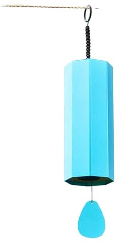 XUWEWI Carillons éoliens Carillons éoliens en métal, Cloche à Vent, Accord de Rythme, Musique, décor de Jardin extérieur, méditation, guérison sonore Carillons pour L'Intérieur Et L'extérieur(Blue)