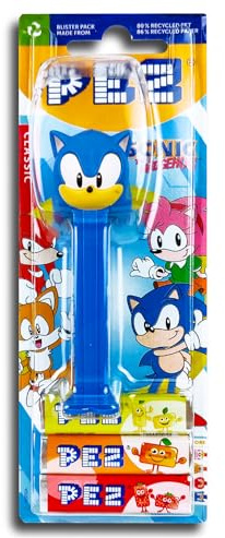 1 x PEZ Spender Sonic blau inkl. 2 x Pez Bonbons 2 x 8,5 g
