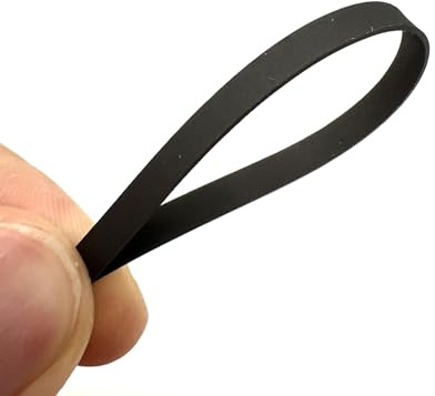 Black Turntable Belt Replacement - Rubber Record Player Drive Belt, 5mm Width, 165-310mm Length(Fold Length 250mm)