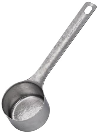 iBasingo Cuchara medidora de titanio para café (35 ml) Cuchara de café premium para café molido y frijoles, ideal para té, azúcar, helados y postres, utensilios de cocina y accesorios de barista