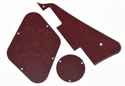 kaish Red Pearl LP Plektrumschutz & hinten Teller Switch Plate Cavity Abdeckungen für Gibson Les Paul