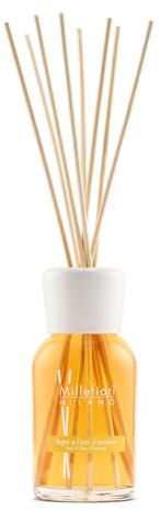 Millefiori Milano – Diffusore a Bastoncini 250 ml, Legni & Fiori d’Arancio – Profumatore Ambiente Raffinato con Note Legnose e Fiorite