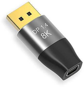 CABLEDECONN Cavo da Mini DP a DisplayPort 8K/4K, 5 cm, bidirezionale, 8K a 60 Hz, 4K a 144 Hz