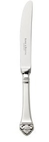 Robbe & Berking Rosenmuster Kuchenmesser (150 g massiv versilbert)