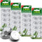 40 Pezzi Batteria Plus pila a Bottone Alcalina AG13/LR44/LR1154/357