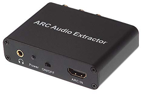 ZCTL Estrattore audio HDMI, convertitore audio stereo digitale ad analogico con supporto ARC, RCA, coassiale, SPDIF e jack da 3,5 mm