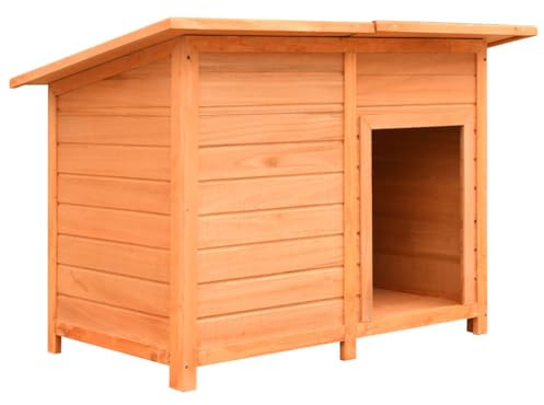 vidaXL Hundehütte Kiefernholz & Tannenholz 120x77x86 cm