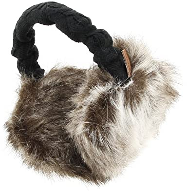 Barts Fur Earmuffs Heather Brown