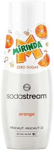 SodaStream Sirup Mirinda Light - 1x Flasche ergibt 9 Liter Fertiggetränk, Sekundenschnell zubereitet und immer frisch, 440 ml