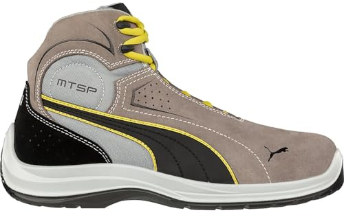 PUMA Unisex Touring Stone Mid Safety turnerings-säkerhetsstövlar, grå, S3 SRC, 632620801000041, storlek 41, hållbara och robusta, sten, 46 EU