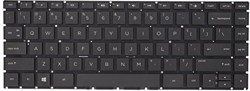Touches de Clavier de Remplacement, 84 Touches Ensemble de Capuchons de Touches de Remplacement Fournitures Informatiques pour Claviers D'ordinateur Portable HP W125 Q186 Q189 C121 14T BA 14M BA 14 BS