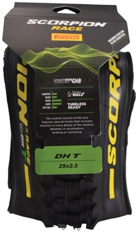 Pirelli Unisex – Erwachsene Scorpion Race Dh T 29 X 2.5 Yellow abdeckungen, schwarz (schwarz), Einheitsgröße