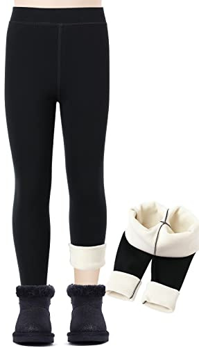Kefiyis Leggins Termicos Niña Forro Polar Leggings Niña Largos Invierno Algodón Mallas Calentitos Pantalon