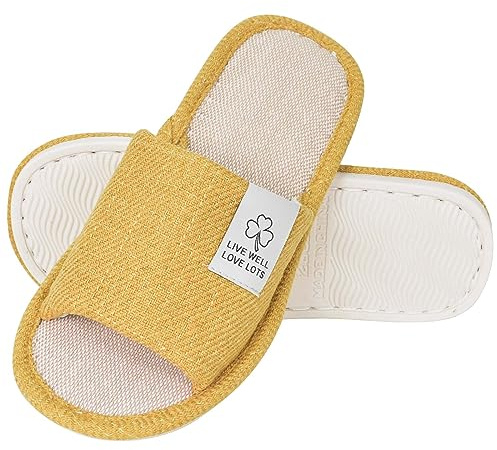 Colexy Chaussons Antidérapant Homme Femme Pantoufles Confortable Léger Bout Ouvert Accueil Chaussures été Chaussures pour la Maison