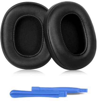 ELZO Replacement Earpads Cushions for Skullcandy Crusher Evo/Wireless/ANC, Professional Ear Pads for Hesh 3/EVO/ANC, Softer Protein Leather, Noise Isolation, Memory Foam, Added Thickness (Black)