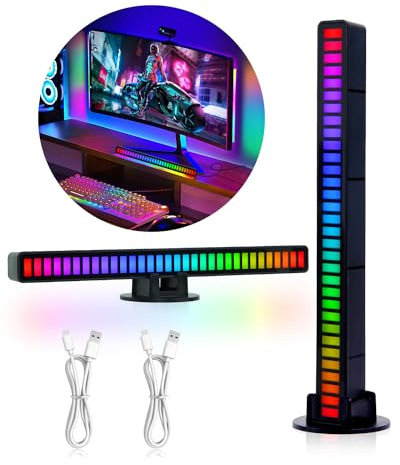 TobeBright RGB LED Lightbar,Music Sync Gaming Lámpara Color Cambiante TV Retroiluminación para Gaming, Deco, PC, TV, Decoración de Habitaciones
