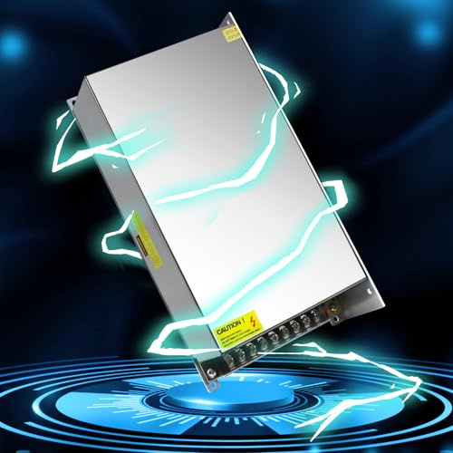LightingWill Alimentation 12V 50A 600W, Transformateur 220V 12V, Convertisseur AC 220V vers DC 12 Volts, Transfo pour Bandes, Lampes et Projecteurs