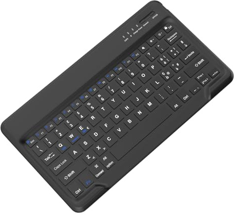 IVEOPPE Tastiera Bluetooth Wireless, Compatibile con Tablet Android/Samsung/Huawei/Xiaomi/Lenovo, Tastiera Bluetooth Wireless Ultrasottile per iPad, iPad Pro, Nero