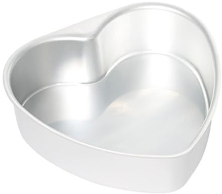 Zephylix Heart Shaped Cake Pans, 6/8/10 Inch Reusable Baking Tins Heart Cake Pan Set for Brownies 10Inch