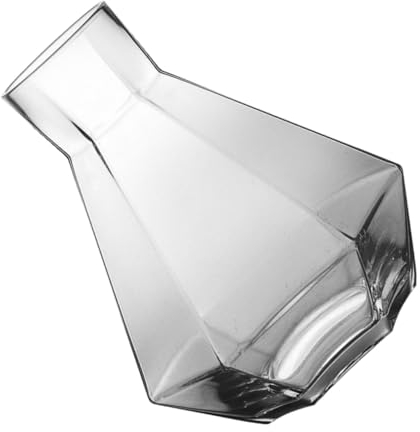 Mikinona Crystal Glass Water Kettle 1340ml Heat-Resistant Jug Large Capacity Water Pot for Home Use with Hexagonal Glass Cups Tea and Juice