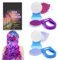 Allony 2 Piezas Tinte Temporal Para el Cabello, Tinte Pelo Lavable Niños, Tintes Para el Cabello Mujer, Tinte Azul Pelo y Morado, Mechas Pelo, Apto Para Mascaradas, Fiestas, etc.