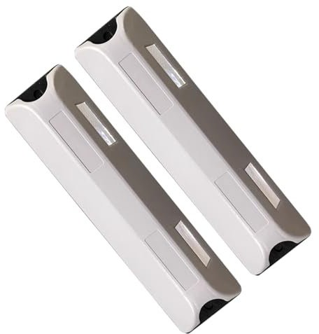 Rampas para Coches, Calzos Autocaravana, Topes de Ruedas con Vidrio Difuso Reflectante Amarillo, para Pisos de Garajes y Ayudas de Estacionamiento para Camiones y Vehículos Recreativos, Paquete de 2(G