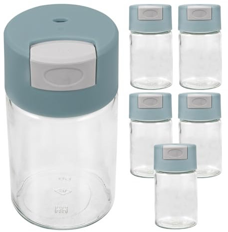 Cabilock 6piezas Frascos De Especias De Presión Para Cocina Organizador De Condimentos Para Pimienta y Para Casa Aire