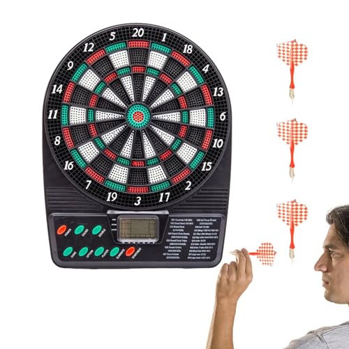 Batteridriven darttavla display | Elektronisk dart-tabell disk – trådlös dart-scoring- , automatisk scoring-darttavla med LCD-display för barunderhållning vänner samlar familj