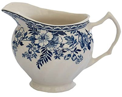 NEBE Bricco Latte Barca in Ceramica con Manico con Manico Adatto for cucciatrice da Cucina Pentola/Ristorante condimento pentola/Servizio pentola/Vaso di Salsa Salsiera