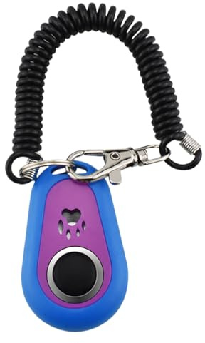 Pet Training Clicker - Hunde Gehorsam Hilfe, Tierkontroll -Cue -Gerät | Doppel-Tone Sound Clicker Mit Armbandgurt, Welpendisziplin-Werkzeug, Reaktionstrainer Für Hundelernen, Verhaltensfokus-Unterstüt