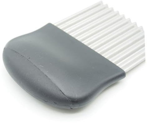 Cabilock Cortadora de Verduras Inoxidable con Ergonómico Cebolla y Patata Slicer de Corte Ondulado