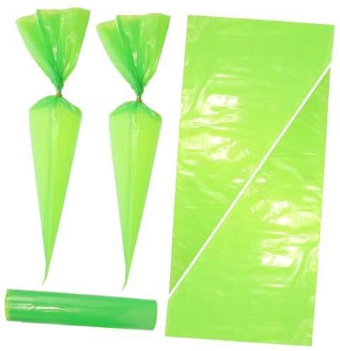 Operitacx Bolsas para Lechada de Azulejos Punta Aplicadora, Bolsa de Cemento para Albañilería, Herramientas de Reparación de Lechada, Color Verde, 50 Unidades, Uso Profesional y Doméstico