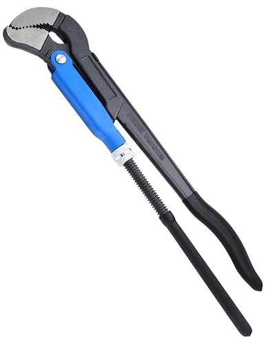 pokm toolsmarket - 1 1/2 (42 mm) Rohrzange | Hydraulikzange | einstellbare Wasserpumpenzange – Cr‑V Stahl, Anti‑Rutsch‑Softgrip