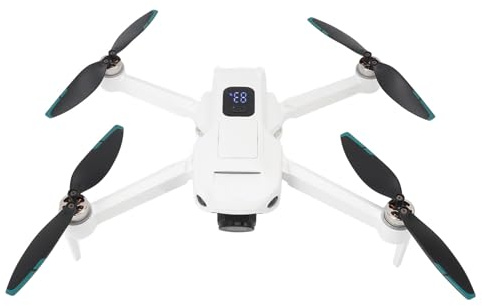 Tangxi Droni a Doppia Fotocamera HD, Quadcopter GPS FPV 4K, Gamma di Controllo 2000 M Motore Senza Pennello Smart Modalità Follo (3 batterie)