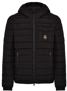 RefrigiWear Piumino Uomo Modello Josh Nero (IT, Testo, 3XL, Regular, Regular, Nero)