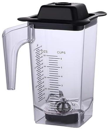 Vaso de licuadora 1,5 l, compatible con JTC TM-800A y TM800AQ. Repuesto vaso mezclador. Accesorios for