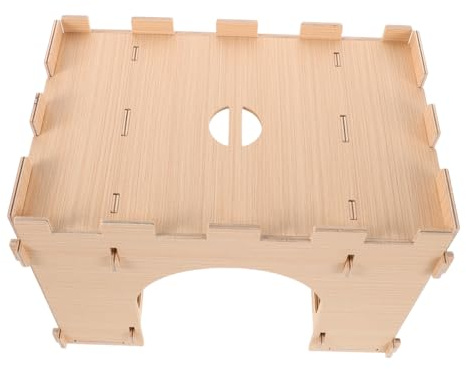 SEWACC Heu Futterautomat Für Haustiere Holz Heuhalter Für Kaninchen Chinchilla Heu Futterautomat Hasen Für Kaninchen Stehender