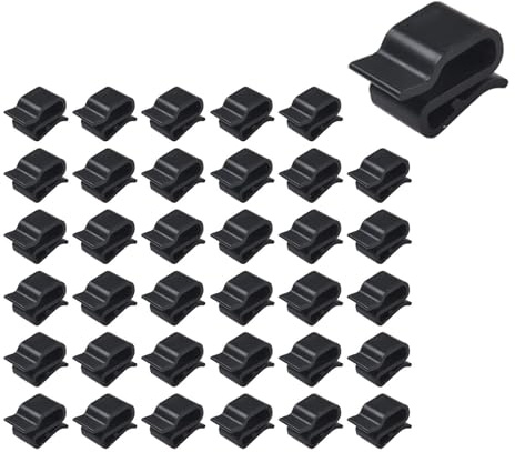 Photovoltaik-Kabelklemmen, Solarmodul-Drahtklemmen für den Außenbereich, Anhängerrahmen, Boot, Kajak, Werkbank, 6,0–6,5 mm Durchmesser, Schwarz, 30 Stück